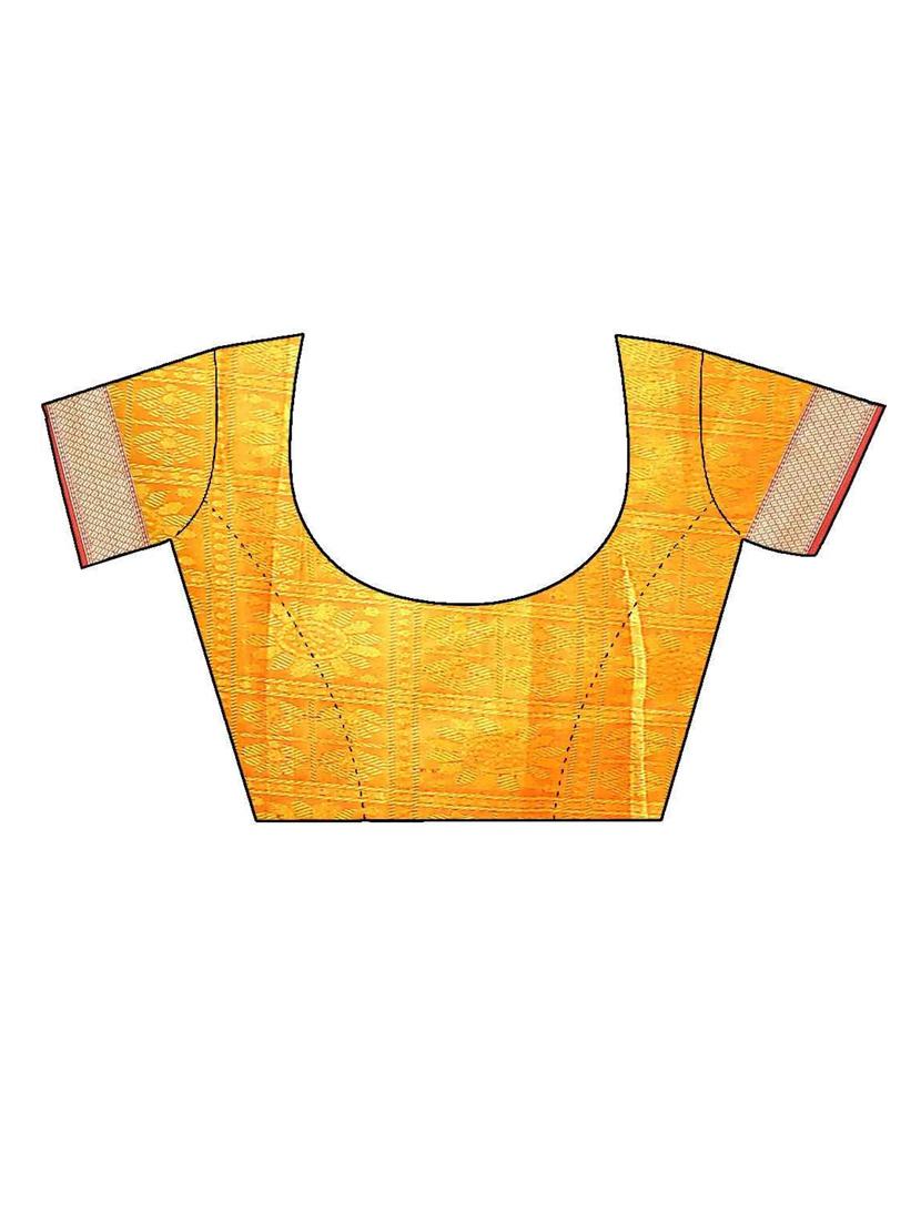 self design woven saree with blouse - 19083066 - Standard Image - 2
