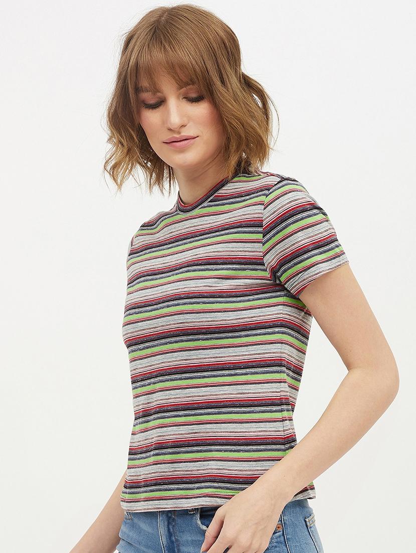 multi colored cotton regular tee - 19083716 - Standard Image - 2