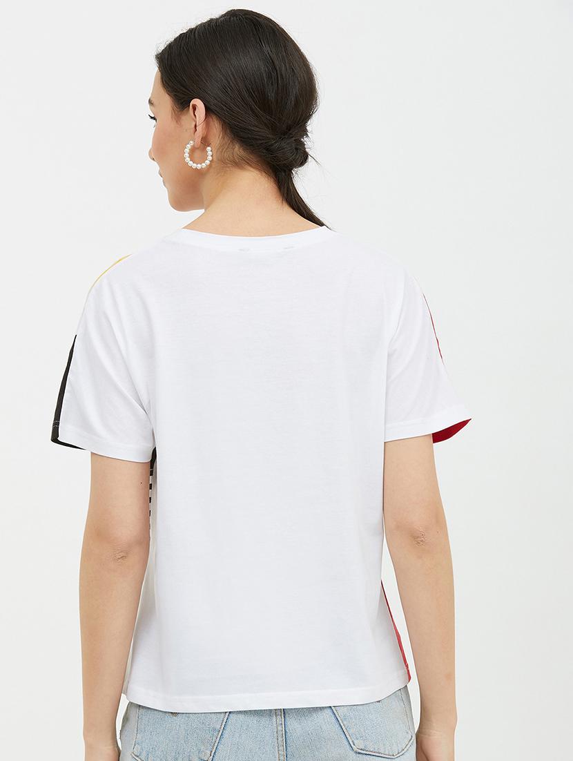 multi colored cotton regular tee - 19083757 - Standard Image - 2