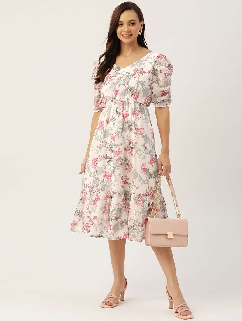Women's Tiered Floral Dress