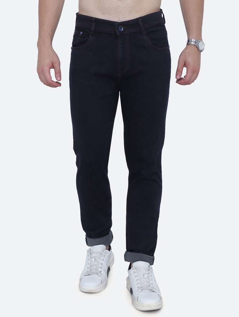 mens slim fit plain jeans
