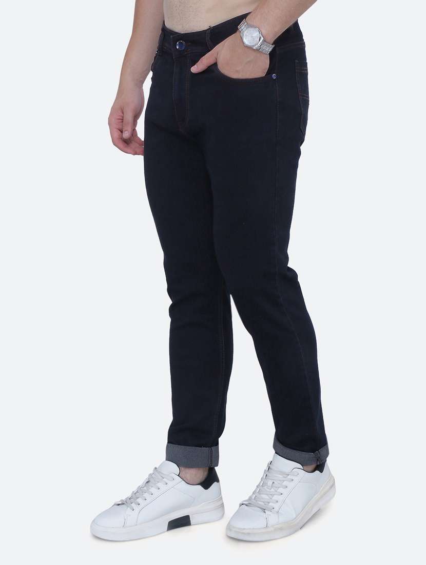 mens slim fit plain jeans - 19084083 - Standard Image - 2
