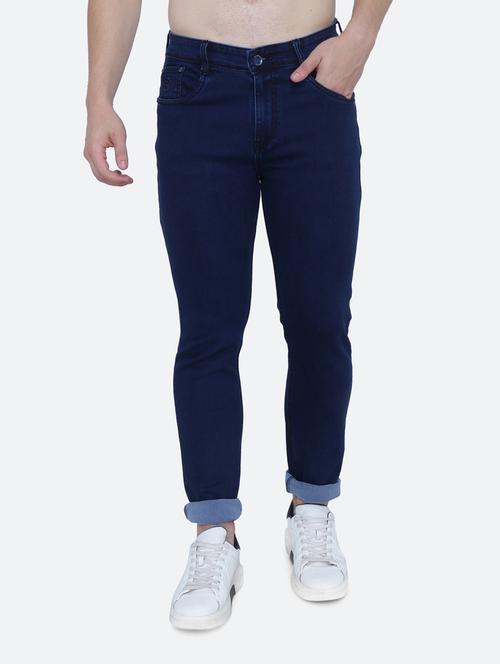 mens slim fit plain jeans - 19084099 - Standard Image - 0