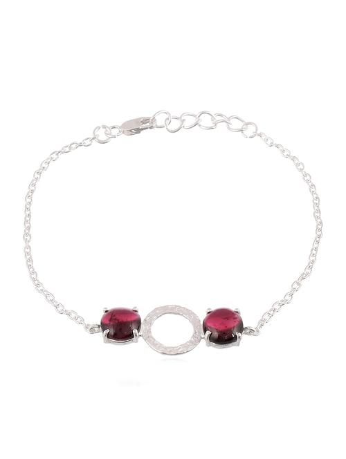 silver metal bracelet - 19085227 - Standard Image - 0