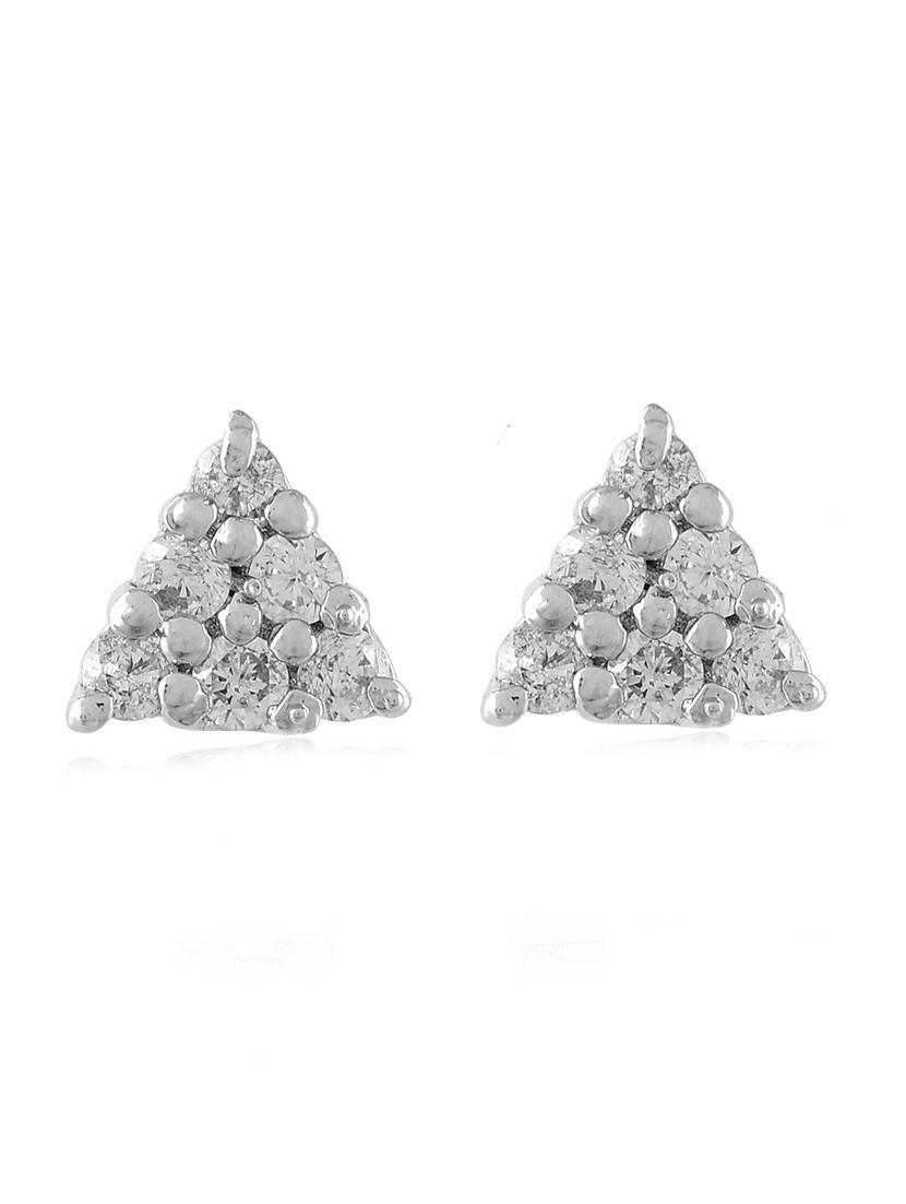 silver plated drop earring - 19085235 - Standard Image - 2