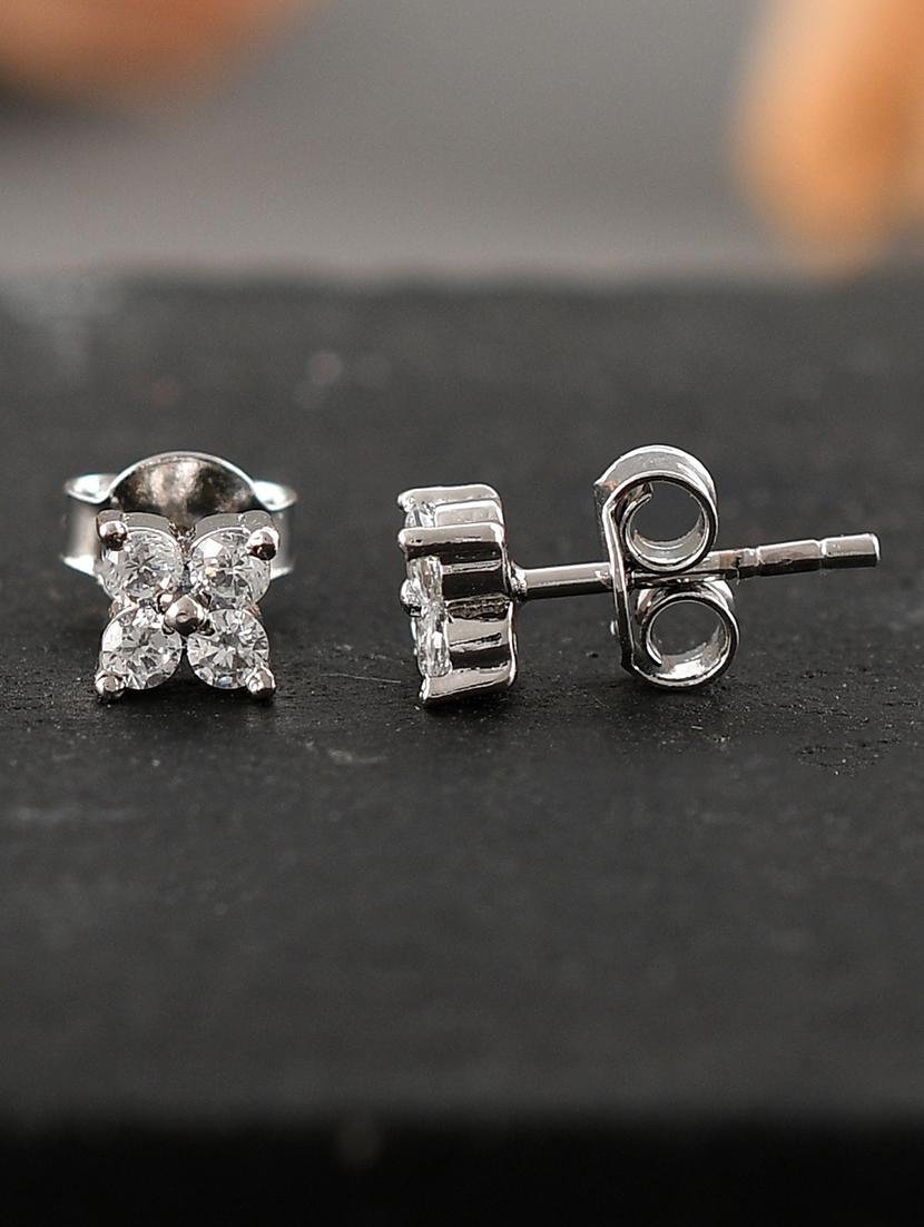 silver plated drop earring - 19085253 - Zoom Image - 0