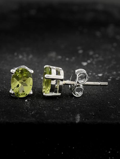 yellow silver plated drop earring - 19085255 - Standard Image - 0