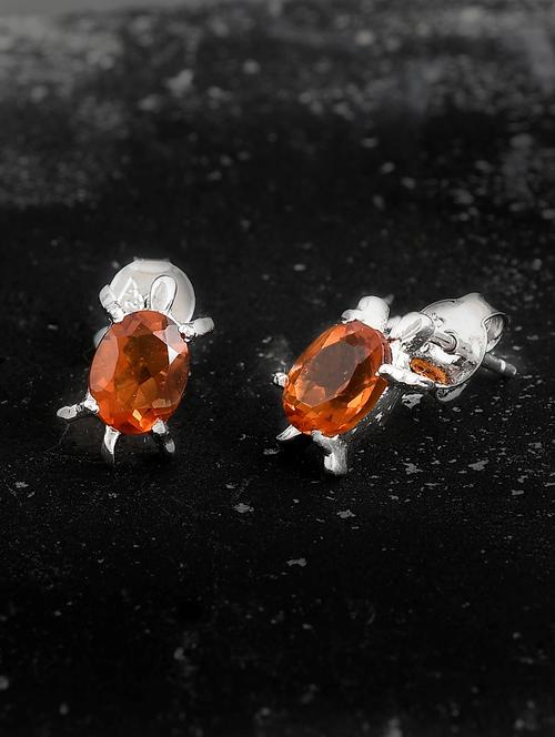  brown silver plated drop earring - 19085260 -  Standard Image - 0