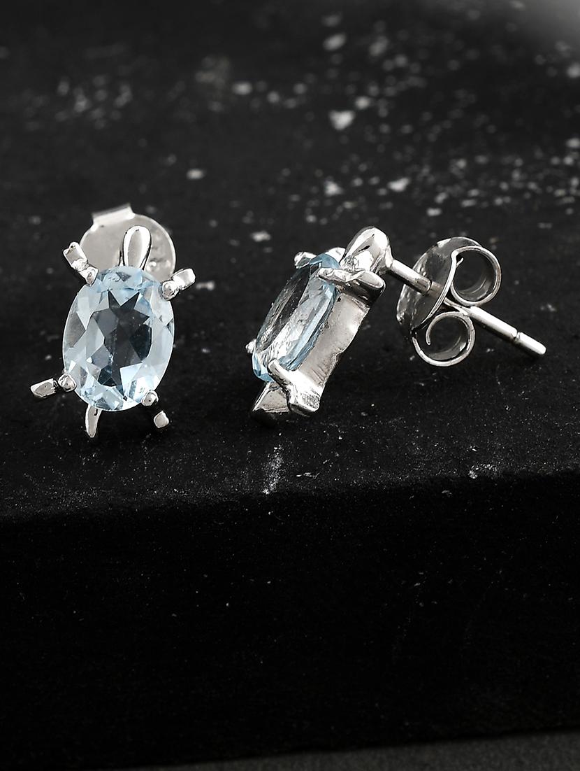 silver plated stud earring - 19085276 -  Zoom Image - 0