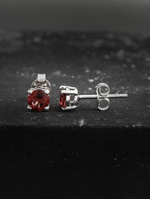 silver plated stud earring - 19085280 -  Standard Image - 0