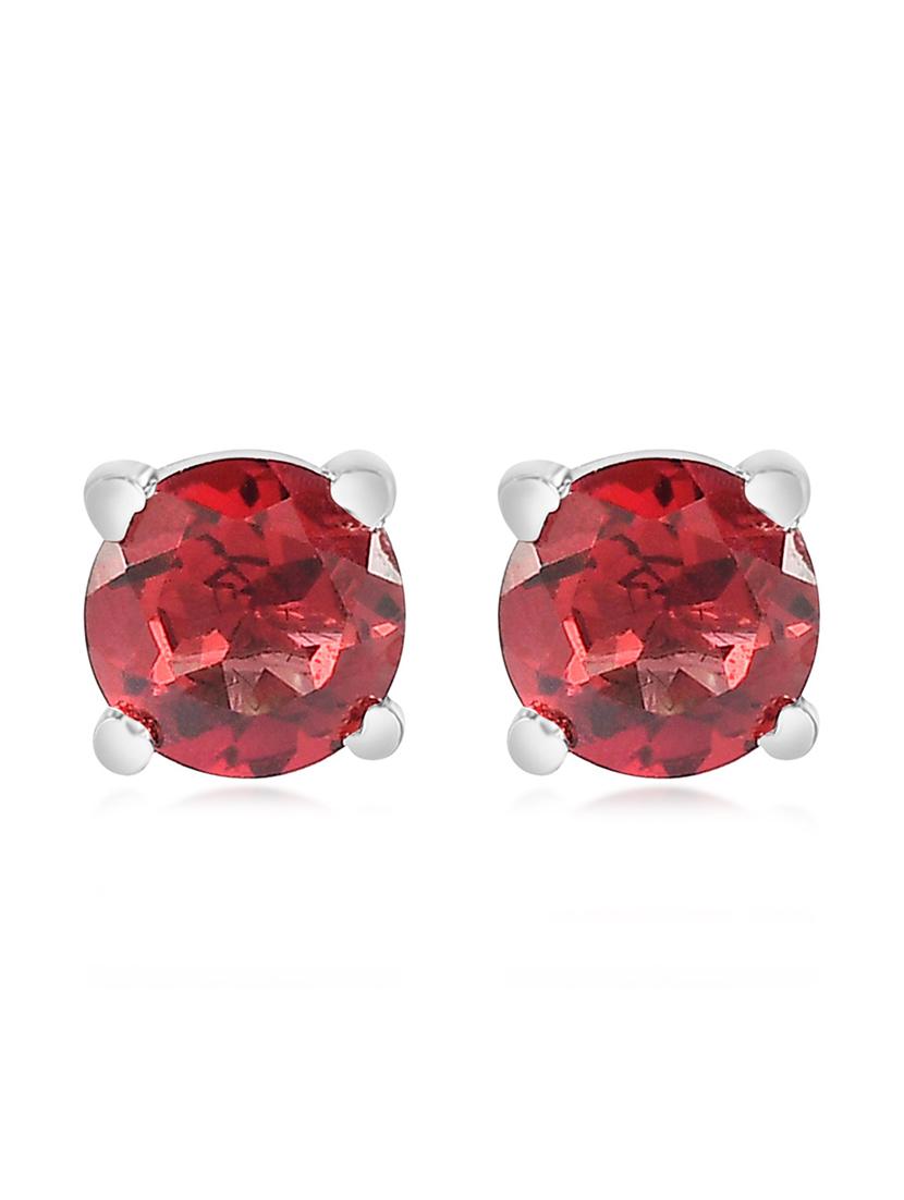 silver plated stud earring - 19085280 - Standard Image - 2