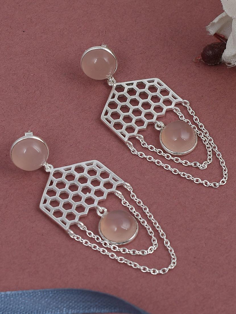 silver plated dangler earring - 19085286 - Zoom Image - 0