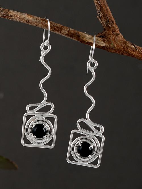 silver plated dangler earring - 19085293 - Standard Image - 0