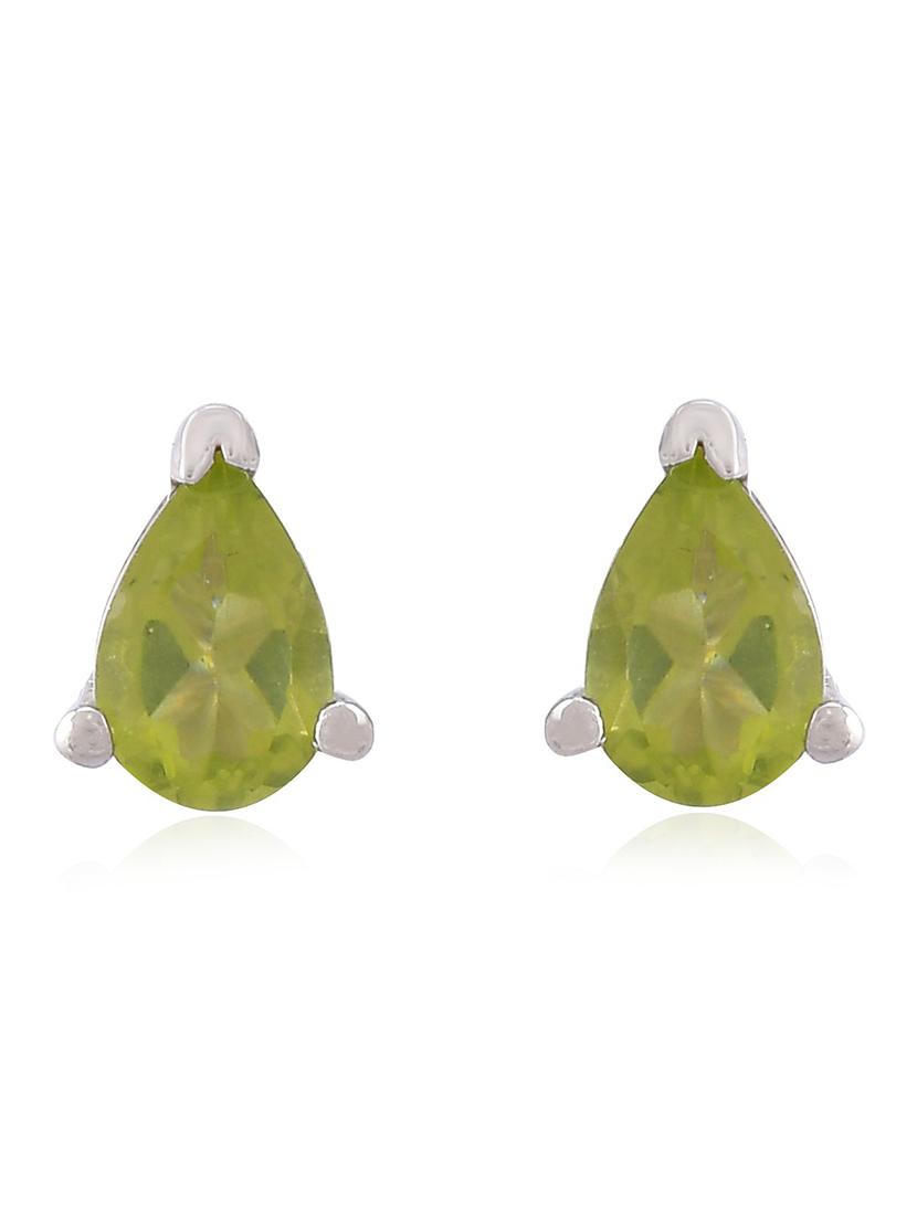 silver plated stud earring - 19085297 - Standard Image - 2