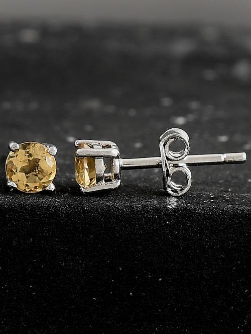 silver plated stud earring - 19085311 -  Standard Image - 0