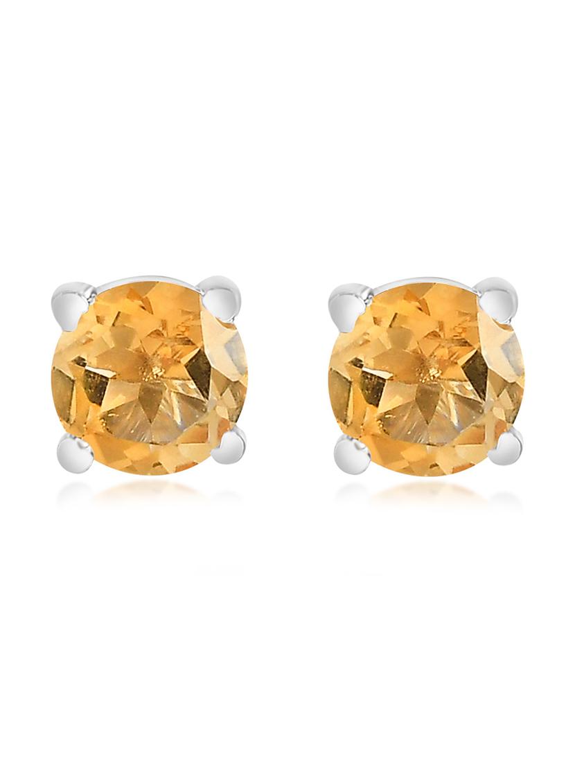 silver plated stud earring - 19085311 - Standard Image - 2