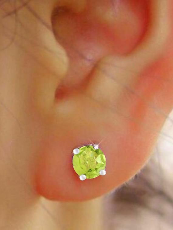 silver plated stud earring - 19085314 - Standard Image - 2