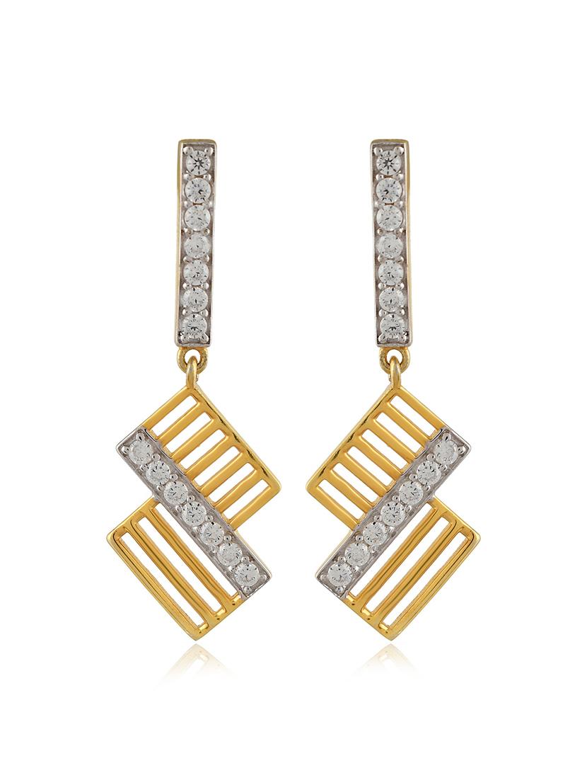 silver plated dangler earring - 19085319 - Standard Image - 2