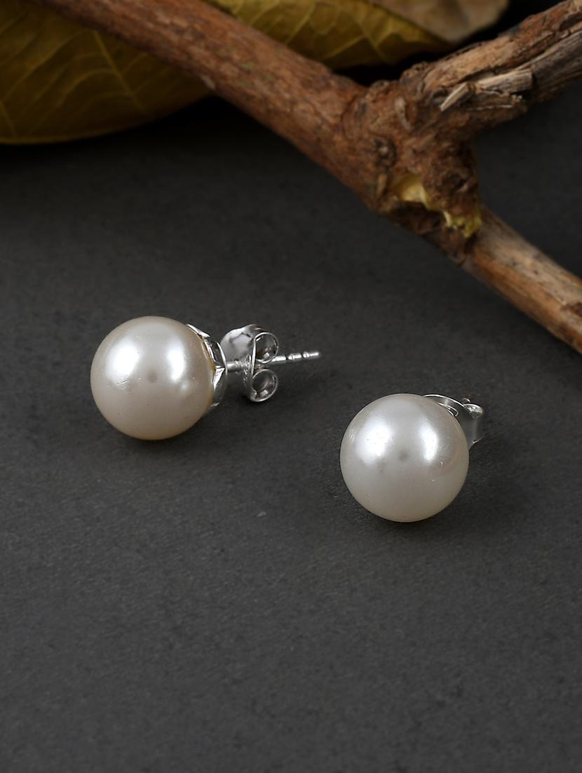 silver plated stud earring - 19085326 -  Zoom Image - 0