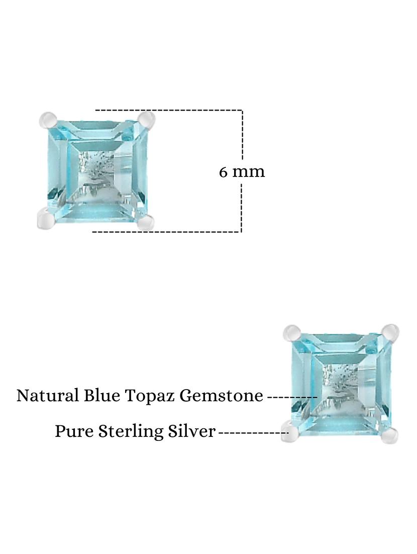 silver plated stud earring - 19085338 - Standard Image - 2