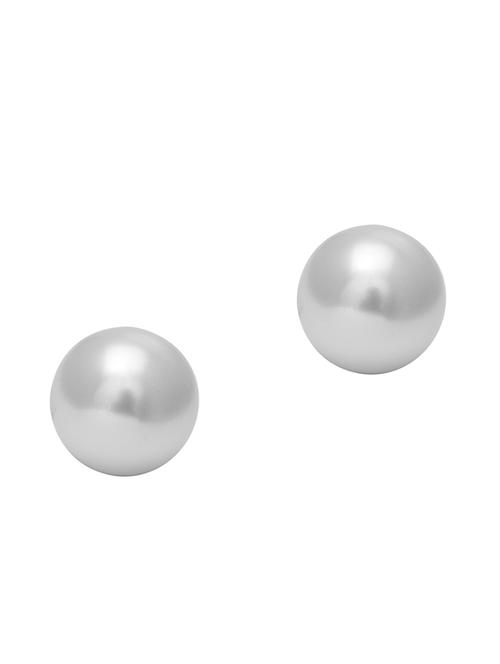 silver plated stud earring - 19085351 - Standard Image - 0