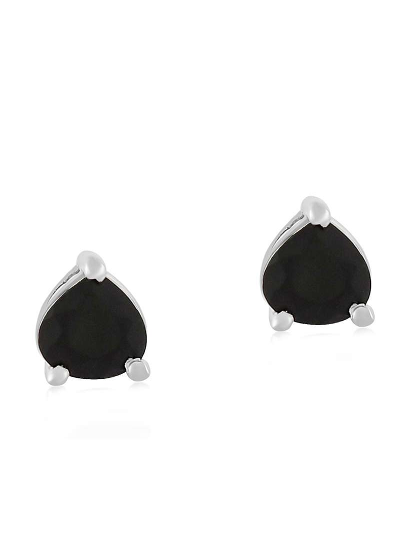 silver plated stud earring