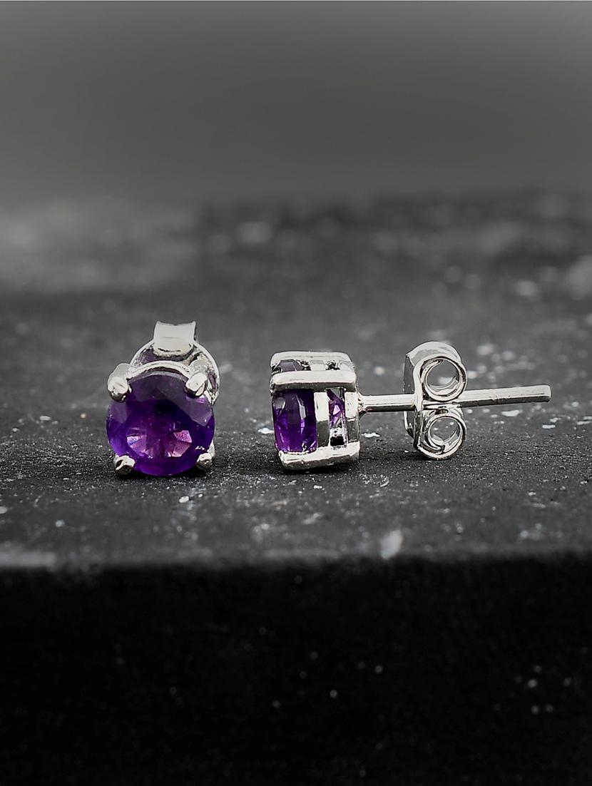 silver plated stud earring - 19085360 -  Zoom Image - 0