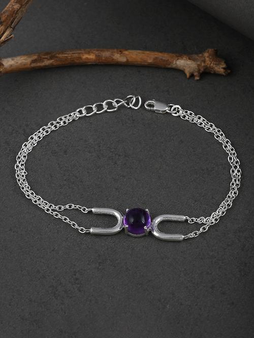 silver colored metal bangle - 19085364 -  Standard Image - 0