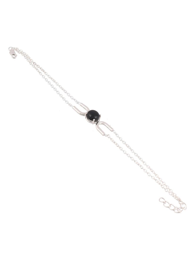 silver colored metal bangle - 19085365 - Standard Image - 2