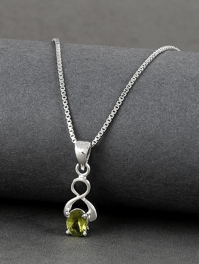silver plated stone embellished pendant - 19085376 - Zoom Image - 0