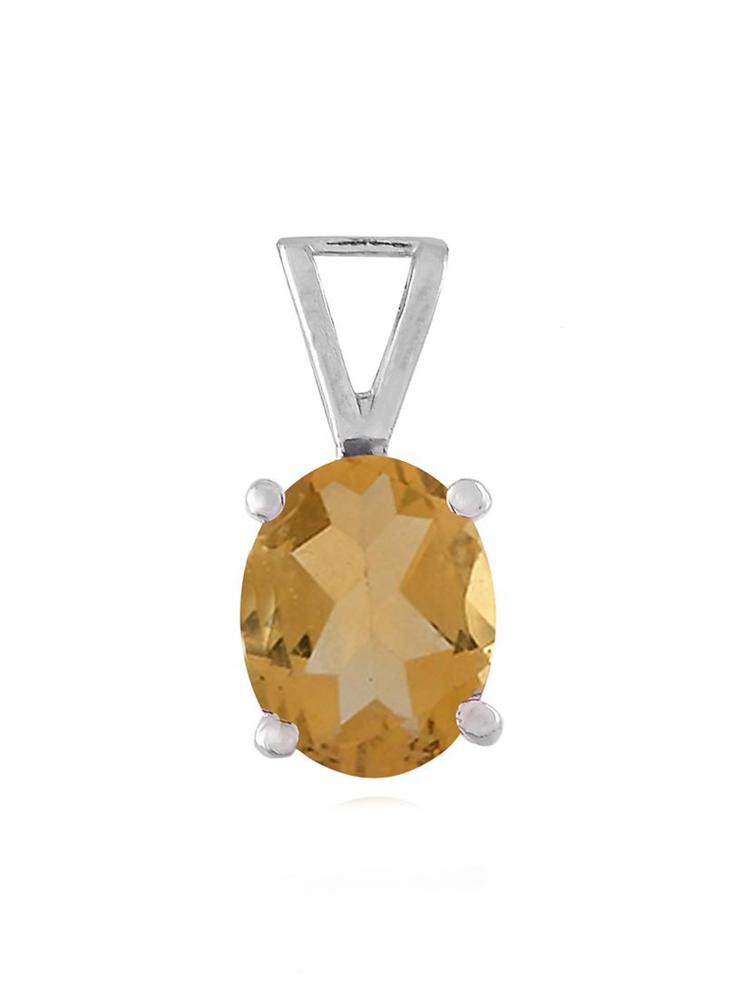 silver plated stone embellished pendant - 19085390 - Standard Image - 2