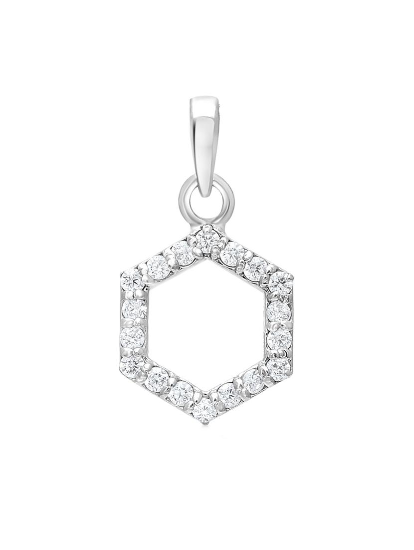 silver plated stone embellished pendant - 19085425 - Standard Image - 2