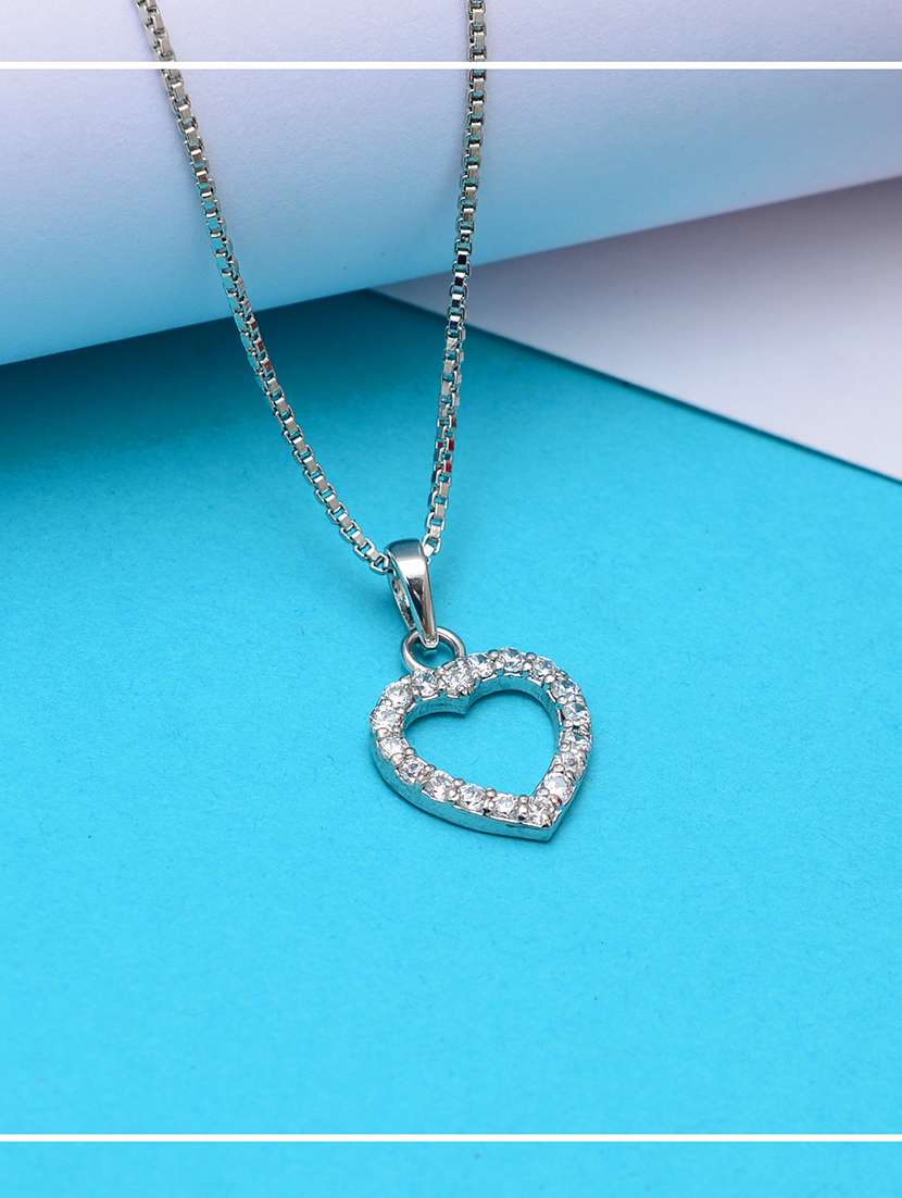 silver metal pendant