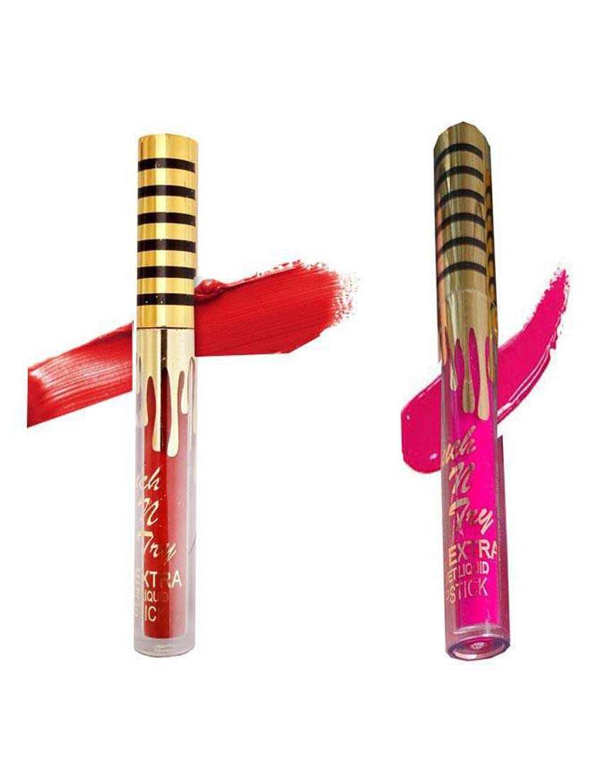 waterproof red & magenta liquid lipstick