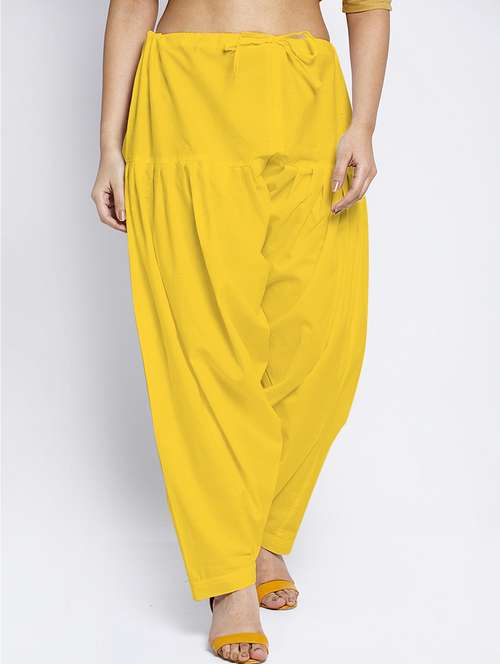 mid rise solid salwar - 19085750 - Standard Image - 0