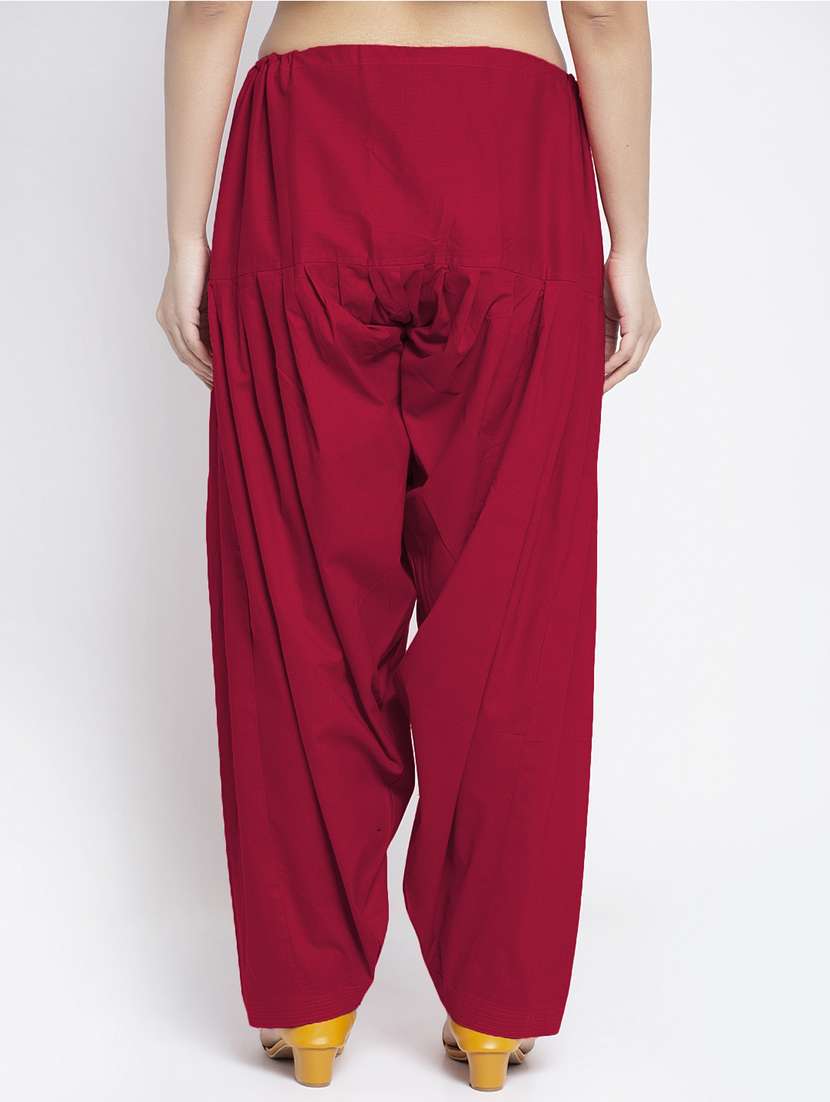 mid rise solid salwar - 19085756 - Standard Image - 2