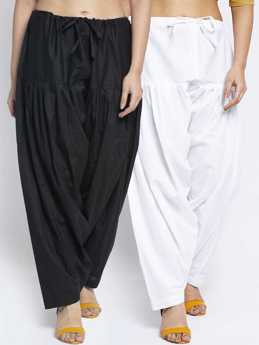 pack of 2 mid rise solid salwar 