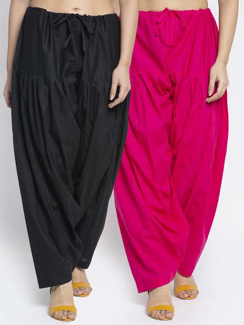 pack of 2 mid rise solid salwar  - 19085770 -  Standard Image - 0