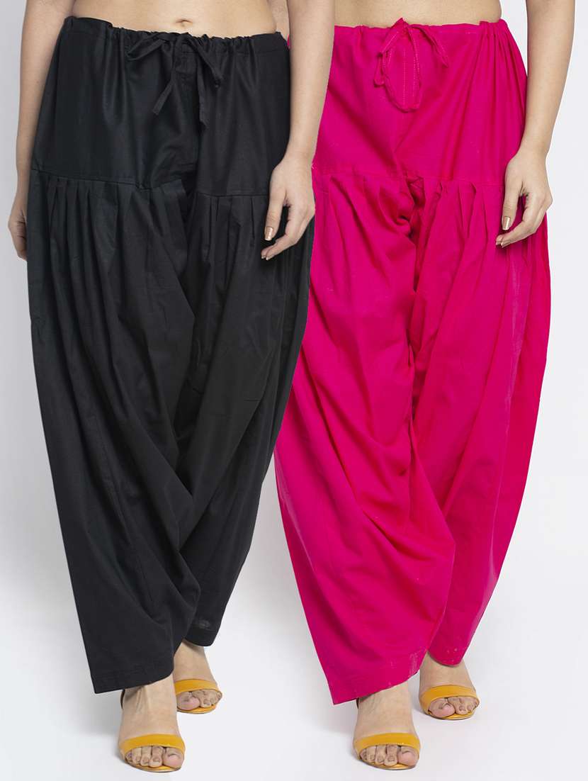 pack of 2 mid rise solid salwar 