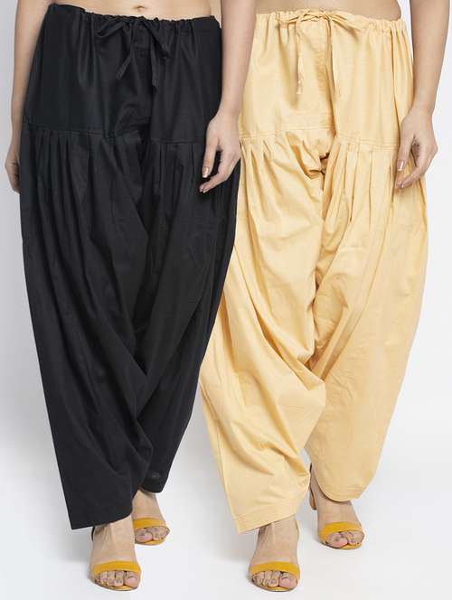 pack of 2 mid rise solid salwar  - 19085772 -  Standard Image - 0