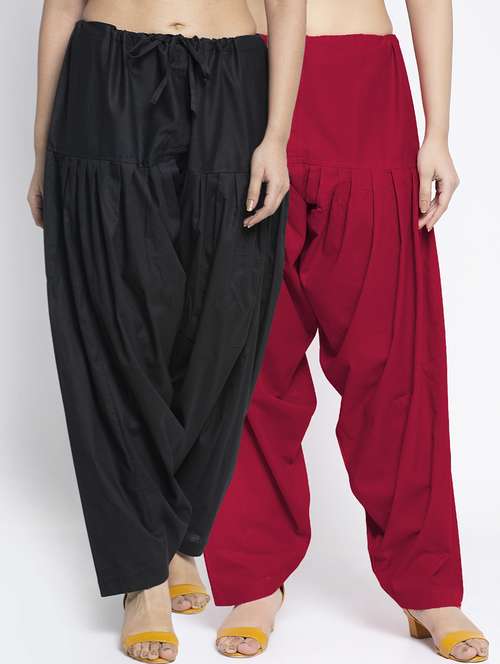 pack of 2 mid rise solid salwar  - 19085775 -  Standard Image - 0