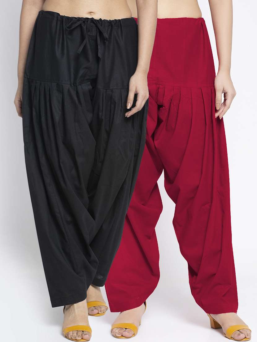 pack of 2 mid rise solid salwar 