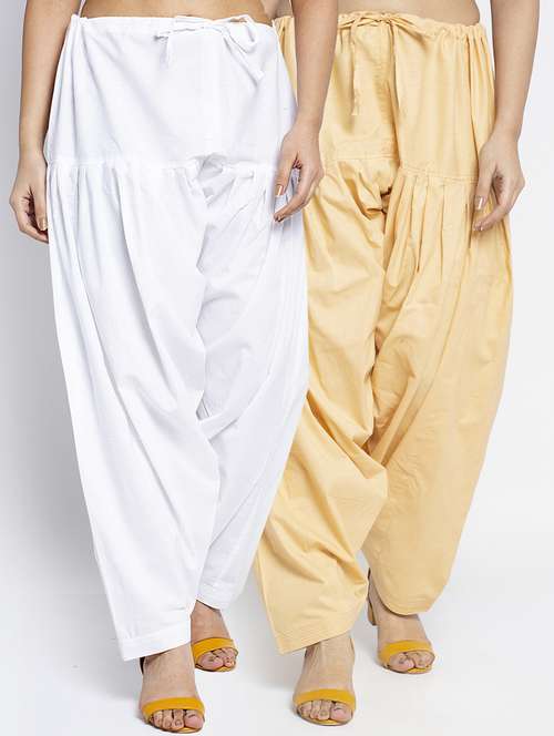 pack of 2 mid rise solid salwar - 19085790 - Standard Image - 0