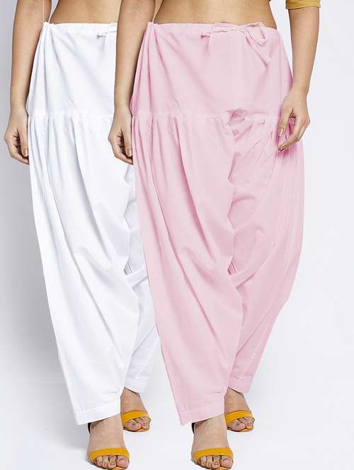 pack of 2 mid rise solid salwar  - 19085791 -  Standard Image - 0