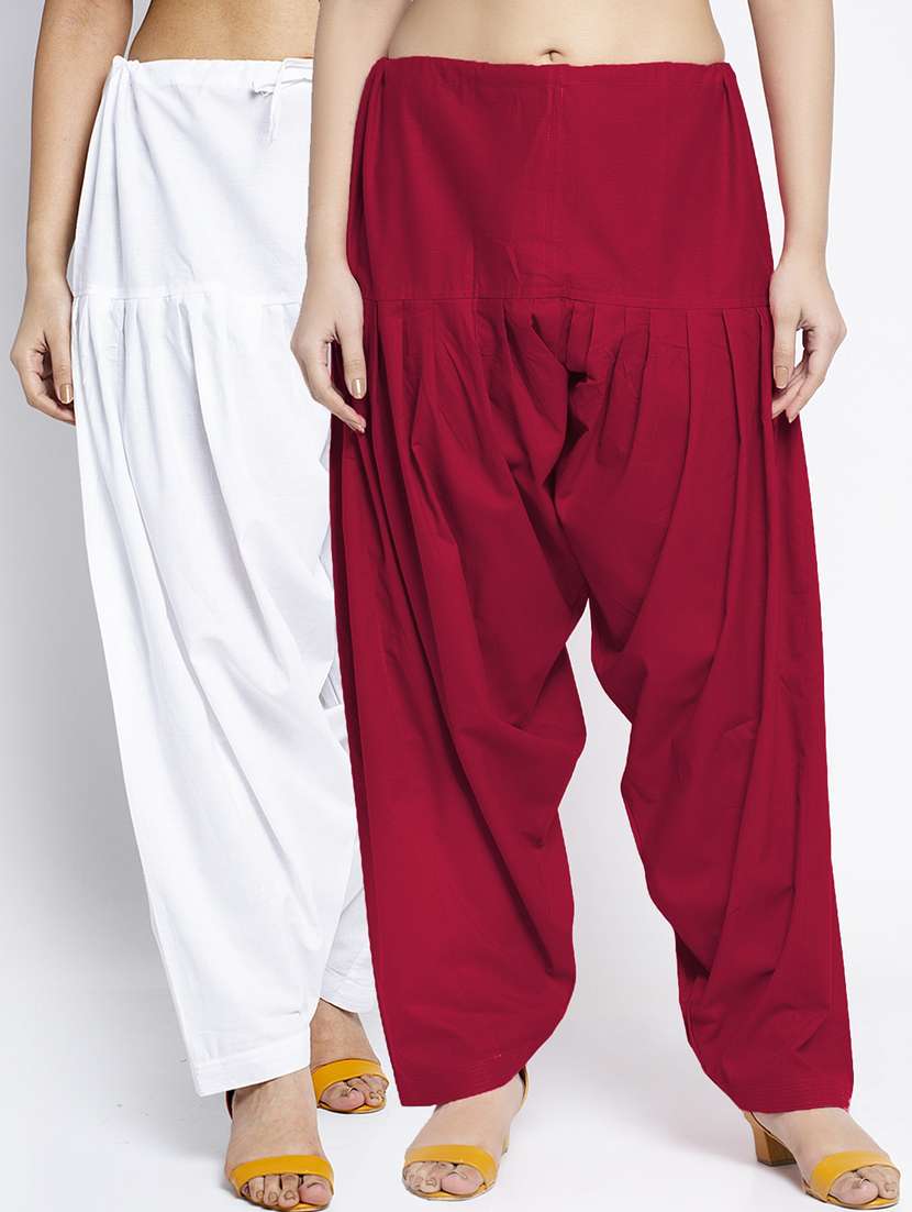 pack of 2 mid rise solid salwar 