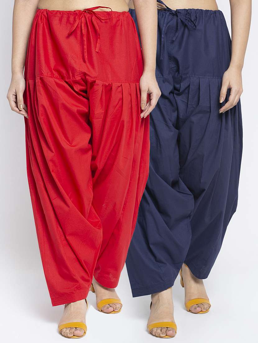 pack of 2 mid rise solid salwar 