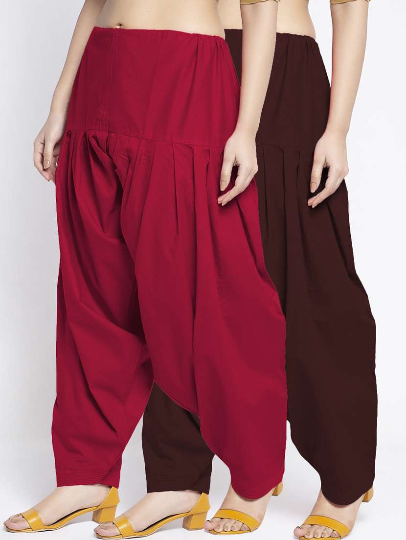 pack of 2 mid rise solid salwar 