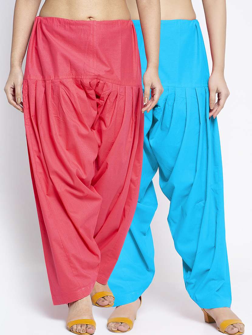 pack of 2 mid rise solid salwar 