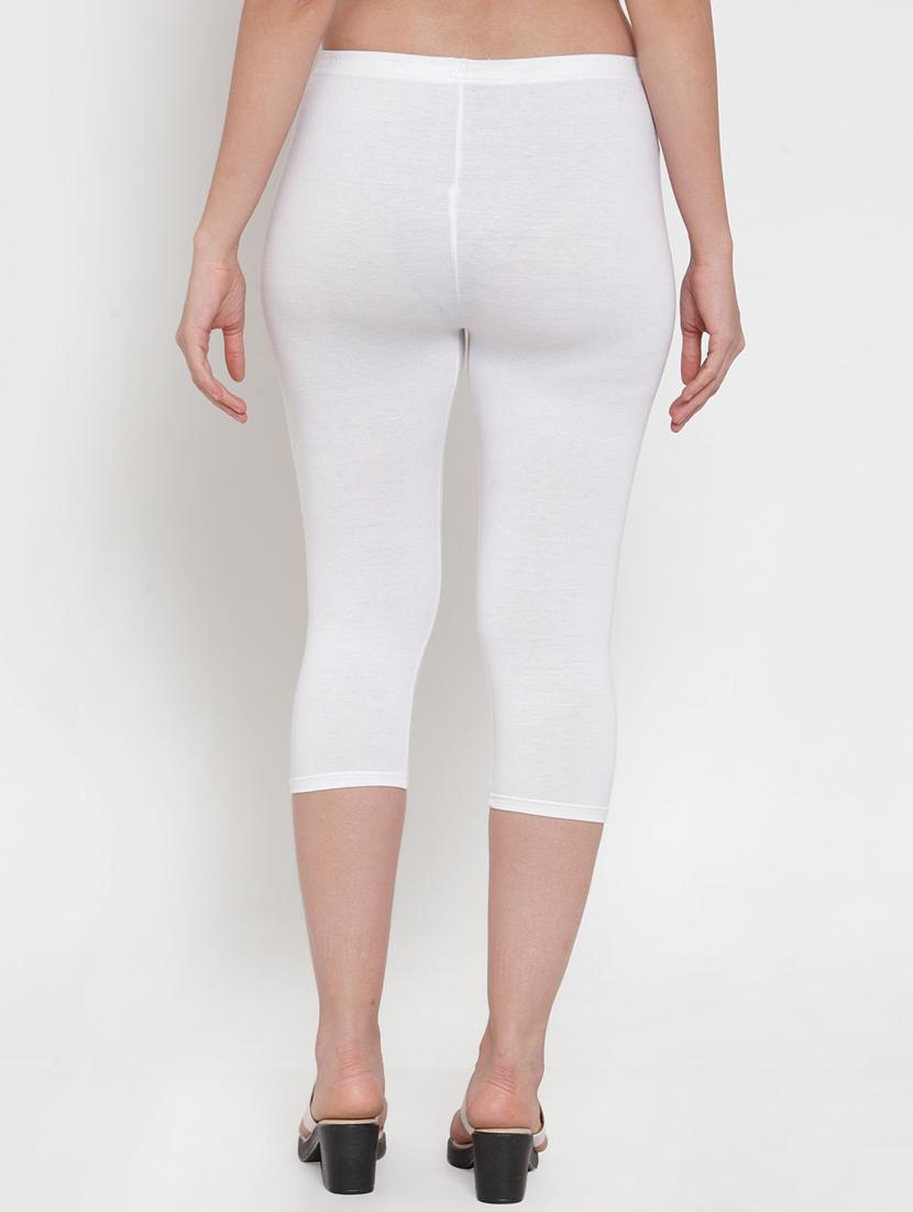 mid rise solid capri leggings - 19085946 - Standard Image - 2