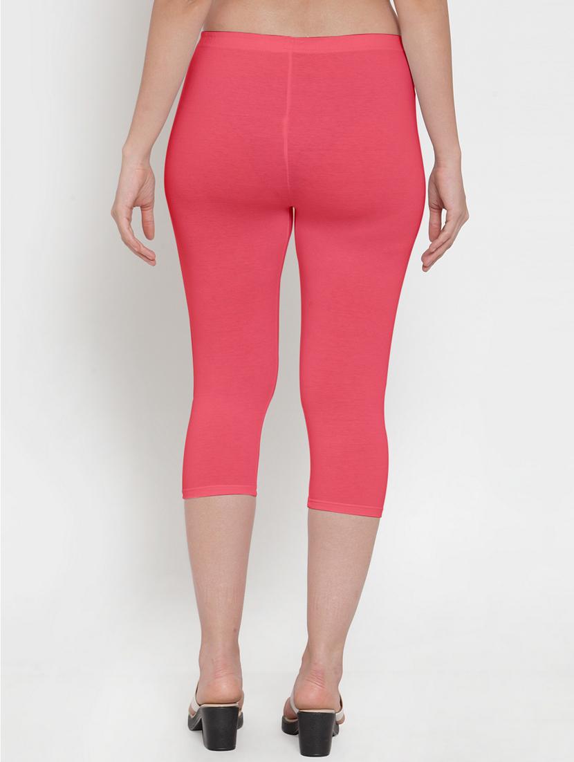 mid rise solid capri leggings - 19085956 - Standard Image - 2
